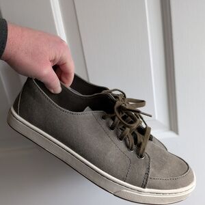 L.L. Bean Women's Canvas Sneakers - Gray and Olive